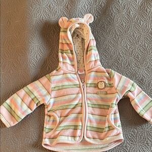 Carters Girls Baby Fleece zip up jacket 12 months
